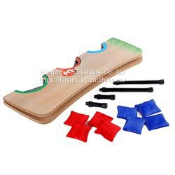 Wooden Premium Cornhole Board Throwing Toss Game Set with Bean Bag