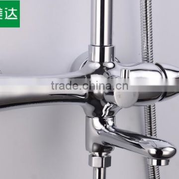 Free laser Logo silver shower faucet
