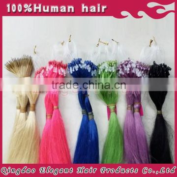 100% Virgin Remy Micro Loop Hair Extensions with any color wholesale