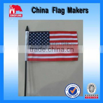 Cheap Custom 12"x18" Hand Flag Maker USA Flag