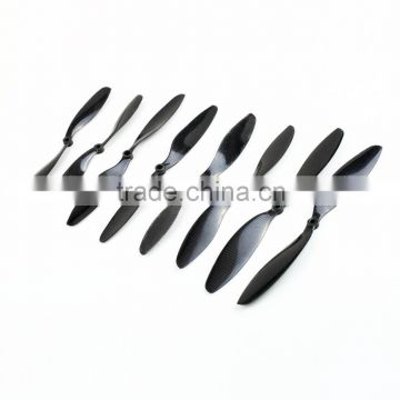 2PCS 10X4.7 1047 Carbon Fiber CW CCW Prop Propeller Blade for Helicopter Aircraft