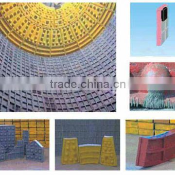 High alumina lining bricks for ball mill with competitive price ISO 9001 and high capacity from Henan Hongji OEM