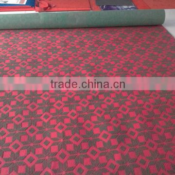 Single color polyester velour jacquard carpet