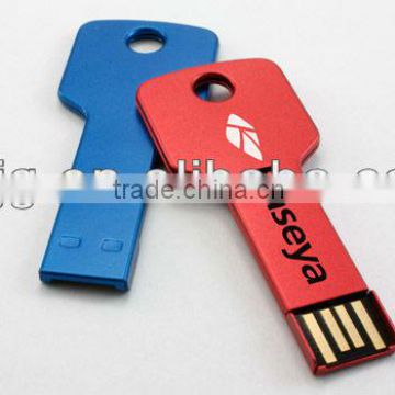 Promotional Metal Key Shaped USB Flash Drive, Full Colors Available