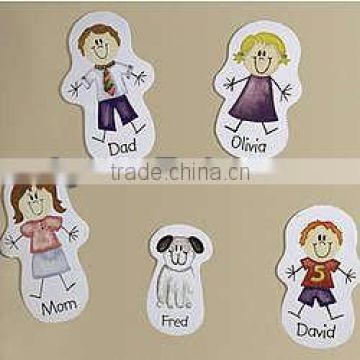 personalized family character magnet (M-C196)