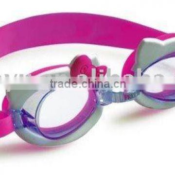 Popular high quality Lovely hello kitty baby Cartoon Swimming Goggles for Junior