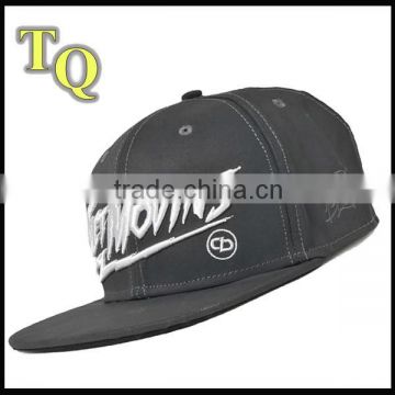 high quality 6 panel 3D embroidery flat brim snapback hats and caps