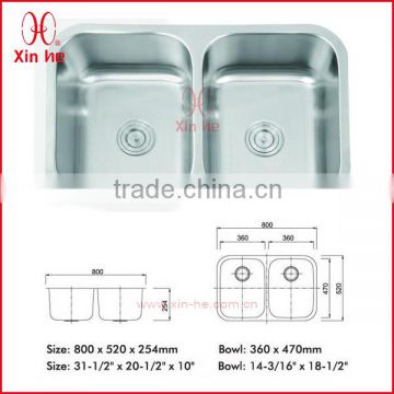 304 small double kitchen sink