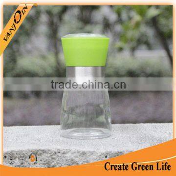 Kitchen Use 150ml Glass Spice Jar With Grinder Cap