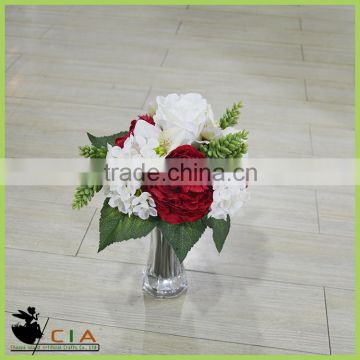 Decorative Artificial Rose Flower Arrangement for Table Centerpiece