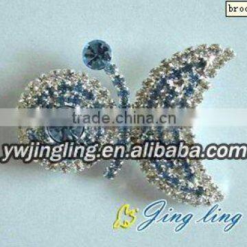 new design sapphire fish rhinestone brooch