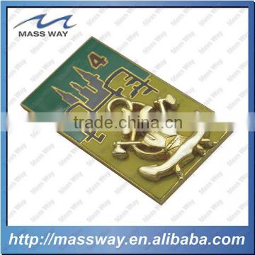 high grade customized 3D gold metal lapel badge
