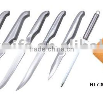 Stainless Steel Knife Set -8Pcs With Wooden Block