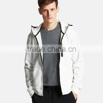 New style plain zip hoodie for men with your own logo