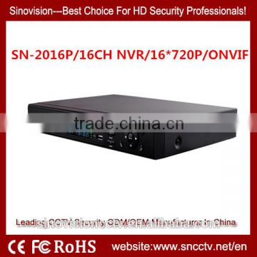 IP network video recorder h.264 realtime 16ch nvr for ip camera onvif