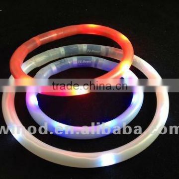 New product soft silicon waterproof led pet collar