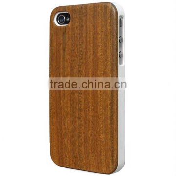 Natural Lignum-vitae Wooden Cover Case for Iphone 4/ 4s