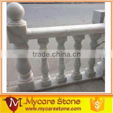 honed white handrail,stone balustrade on sale