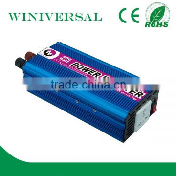 12V to 220V high efficiency pure sine wave power inverter 500w with 24v power supply One Year Warranty