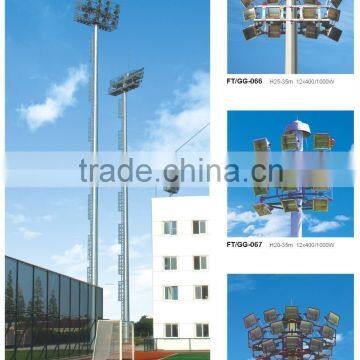 New model galvanized high mast pole