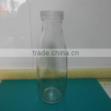 500ml taller clear glass milk bottle