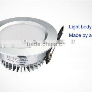 high quality 9W crystal recessed down light,Indoor led ceiling downlight housing