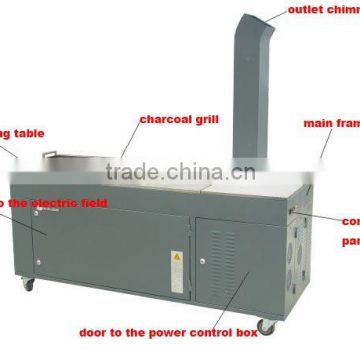 Smokeless BBQ Grill with Electrostatic Air Cleaners