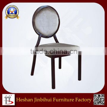 Imitated Wood Round Back Louis Dining room chair for 5 star Hotel