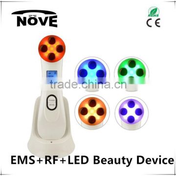 2016 EMS+RF+LED Home RF skin tightening best face lifting machine