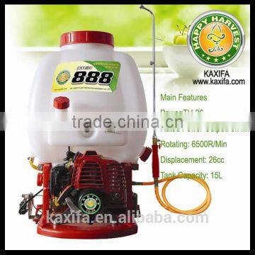 15L agricultural knapsack power sprayer, gasoline sprayer with 2 stroke engine KXF-888