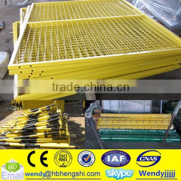 Yellow pvc coated welded wire mesh fence