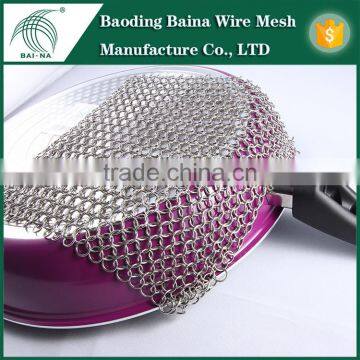 china factory steel wire square commodious metal scrubber kitchen cleaning with free sample