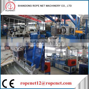Trade assurance Package PP PE Plastic film electric power cable filler tying rope baler twine making machine