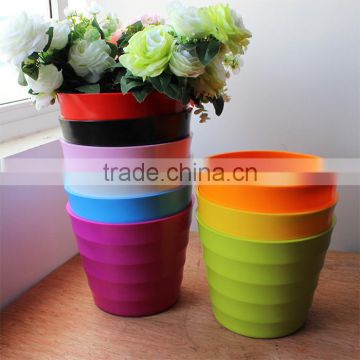 Wholesale cheap various size colorful plastic nursery flower pots