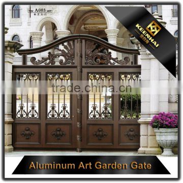 2017 Latest Powder Coated Aluminum Garden Front Gate