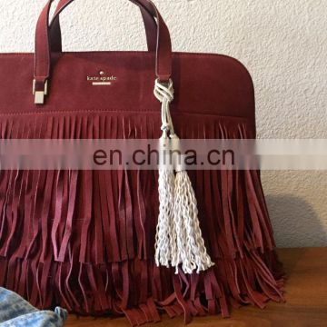 nautical rope keychain cotton tassel handbag long tassel hanging for bags