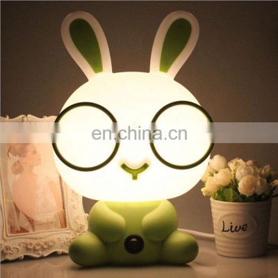 Horsten rabbit glasses cute cartoon desk lamp children room lights home decoration lamp