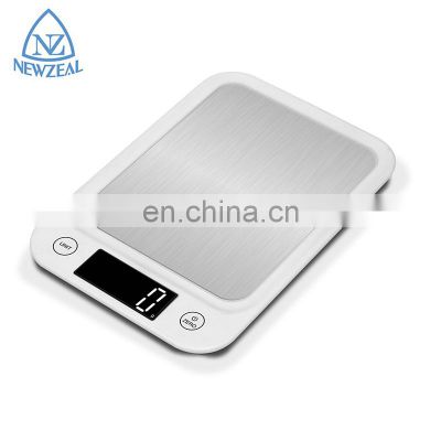 2021 Most Popular Portable Slim LED Digital Stainless Steel MAX 5Kg Kitchen Scale