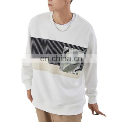high quality winter joined fabric clothing string thick 470g cotton fabric custom plain hoodies for men