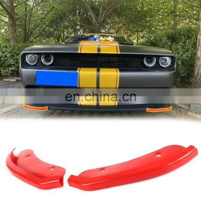 Factory Manufacture Auto Parts Customized Color Front Bumper Lips Front Lip protector For Dodge Challenger SRT Hellcat 2012-2019