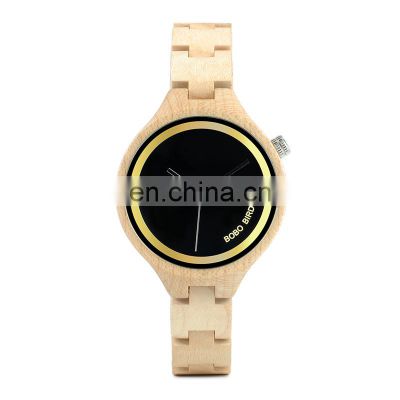 Brand Your Own Watches BOBO BIRD Fashion Wood Watch with Sandal Special Design Gift for Lady