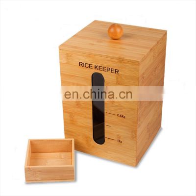 Eco-friendly Container Solid Wood Rice Box Bucket