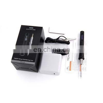 TS80P 30W Adjustable Temperature PD2.0 QC3.0 Power Supply Portable Soldering Iron Kit