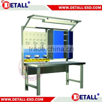 Durable Steel industrial heavy duty workbench with all functional accessories