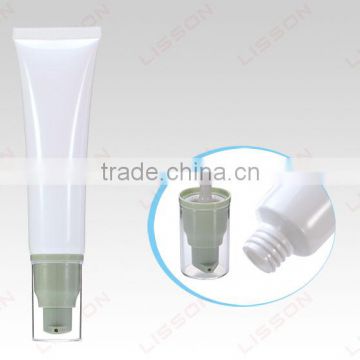 Cosmetic Round Sunscreen Pump Head Soft Plastic usage Tube
