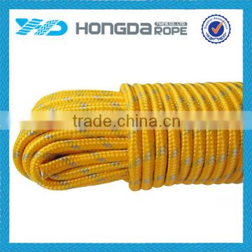 16 strand braided polyproylene rope for packing , pp multifilament solid braid rope