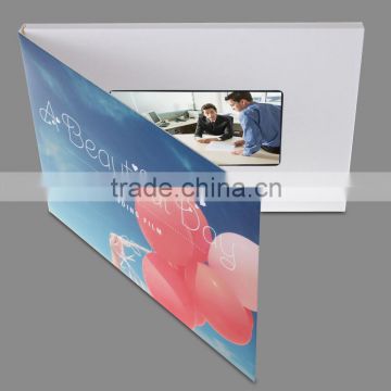 Artificial handmade video brochure in paper craft 2.4 inch video booklet