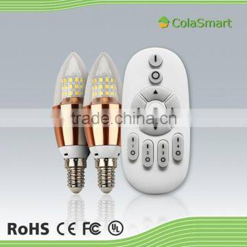 Colasmart CS-LGCD-4W-14SPR RGBW Wireless 220v 2 Pin E26 Led Bulb Light