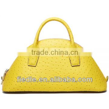 2014 luxury ostrich pattern lady leather bag shell bag