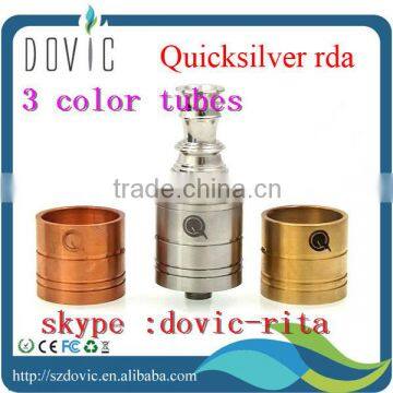 Mechanical ss /brass / copper rda atomizer quicksilver atomizer clone quicksilver rda